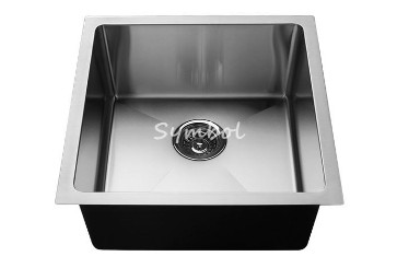 square stainless steel sink