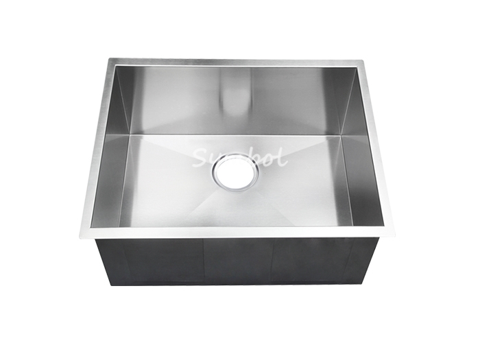 23 Inch Square Pallet Nested Undermount Square Single-bowl Stainless Steel Sinks, 16 Gauge, ZS-2318-Symbolsink