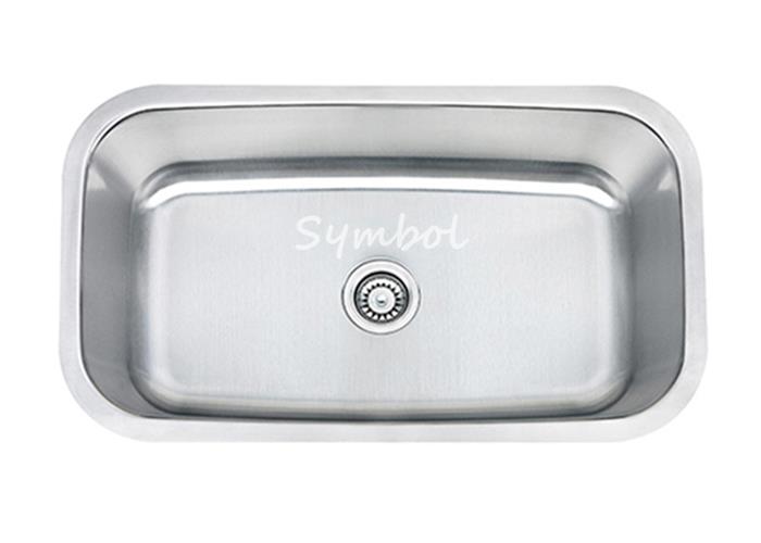 Undermount Large / Big Single Bowl / Basin Stainless Steel Kitchen Sinks, SS-3118-Symbolsink